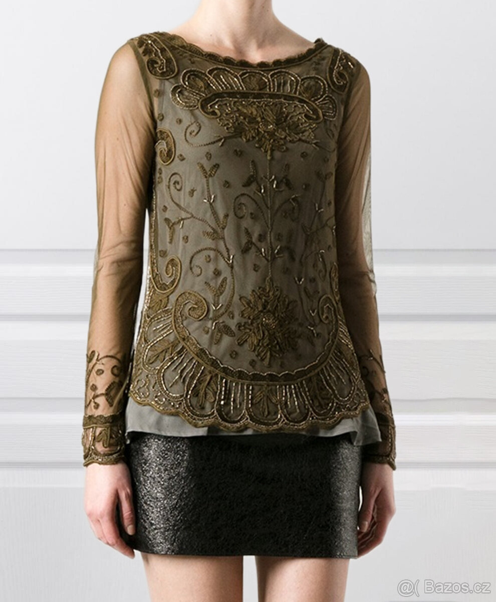 Luxusní vyšívaný top 3v1 S / 36 / 8·Nový ·Twin Set - 2