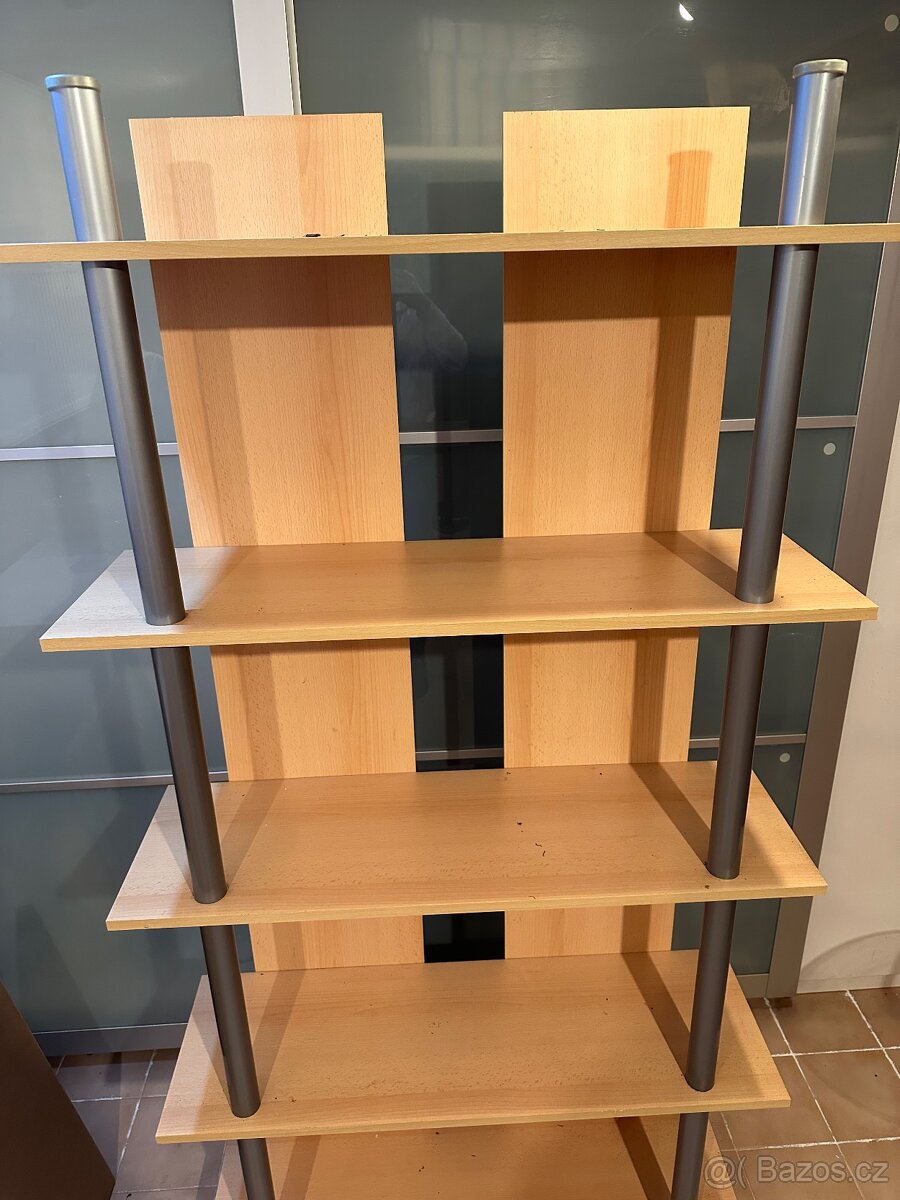 Regál policový velký vzor buk - 2