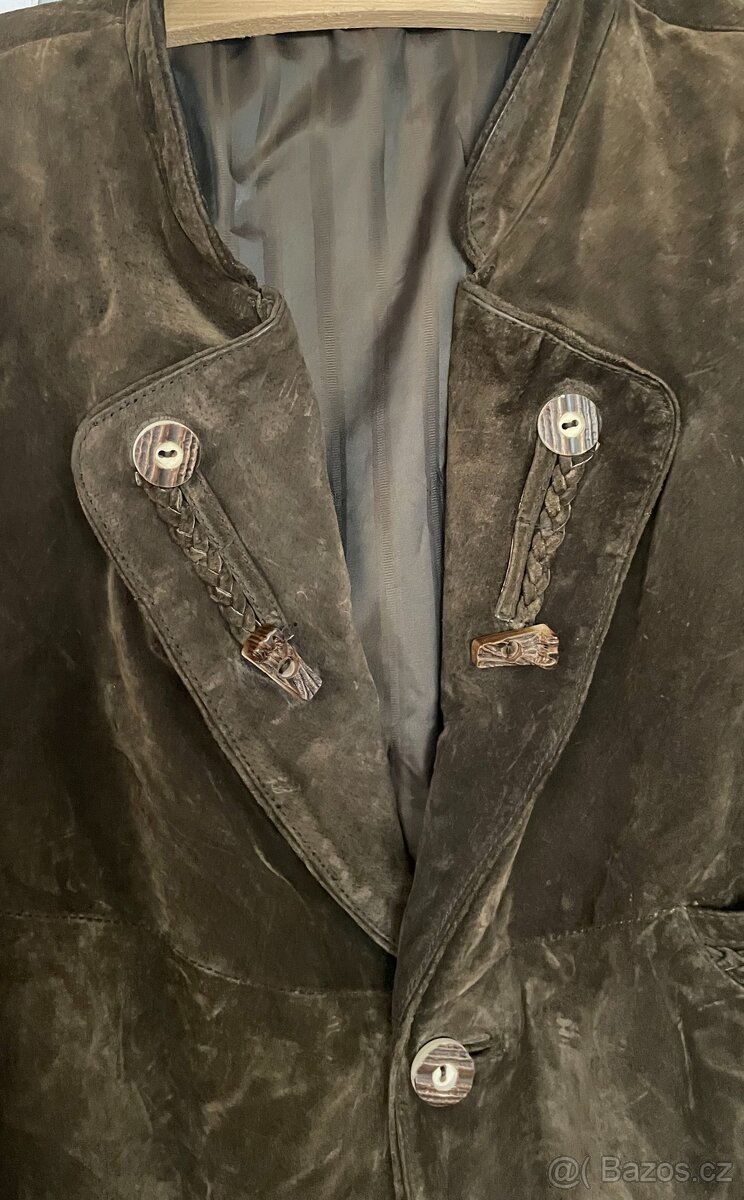 Pánská kožená bunda v selském stylu vel. XXXL - 2