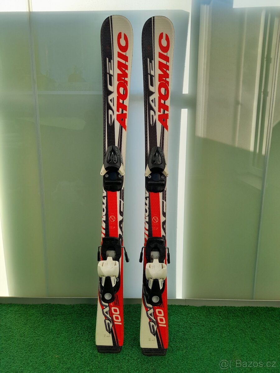 Lyžařský set - lyže Atomic Race 100 cm + přesķáče Nordica - 2