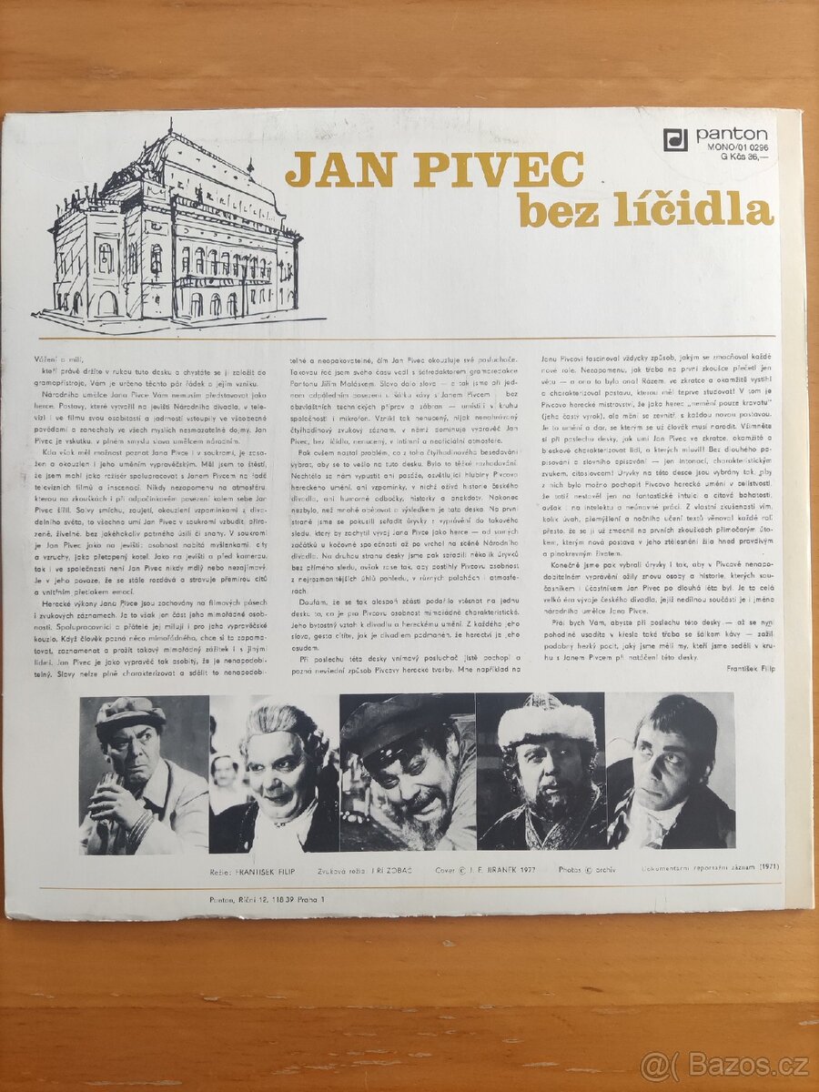 Jan Pivec BEZ LÍČIDLA - RARITA - 2