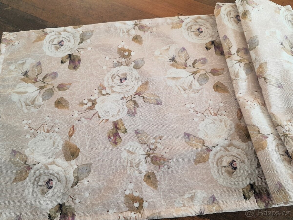 Ubrus.....bílá růže - 2