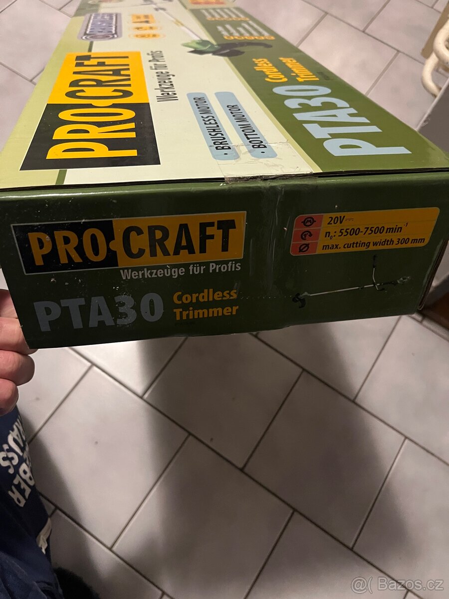 Nový Aku křovinořez Procraft PTA30 - 2