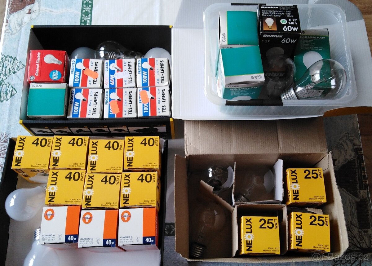 Žárovky klasické závit E27 - 2