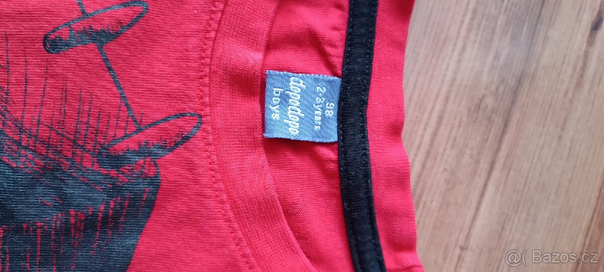 Tričko krátký rukáv bagr vel. 98 - 2