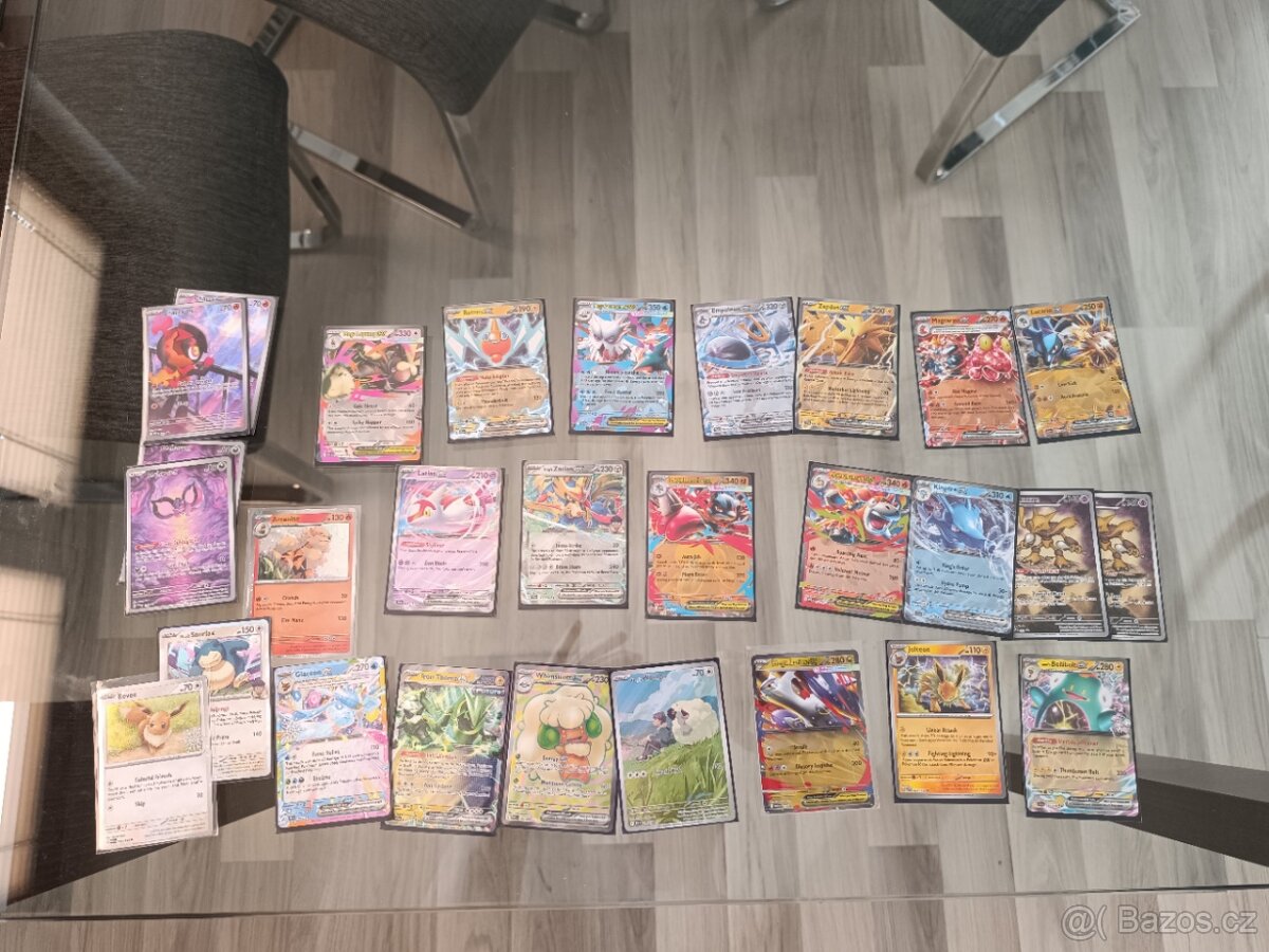 Pokémon sbírka + 1300+ karet, Illustration Rare, Full Art, - 2