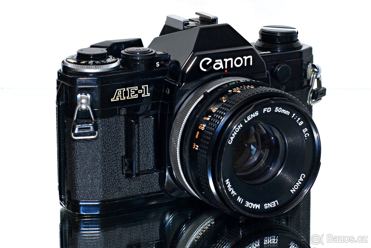 Canon AE-1 Black + FD 1,8/50mm S.C. TOP STAV - 2