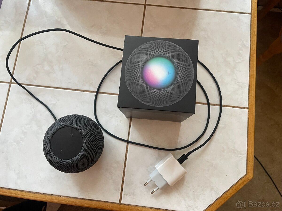 Apple HomePod mini – černý, perfektní stav + originální krab - 2