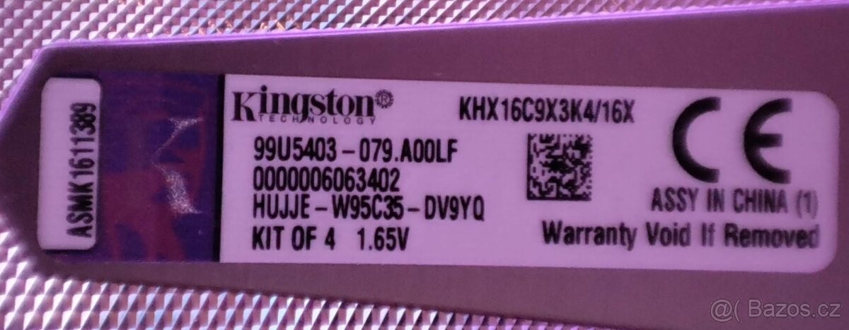 DDR3 16GB Kit (4x4GB) HyperX - KHX16C9X3K4/16X - 2