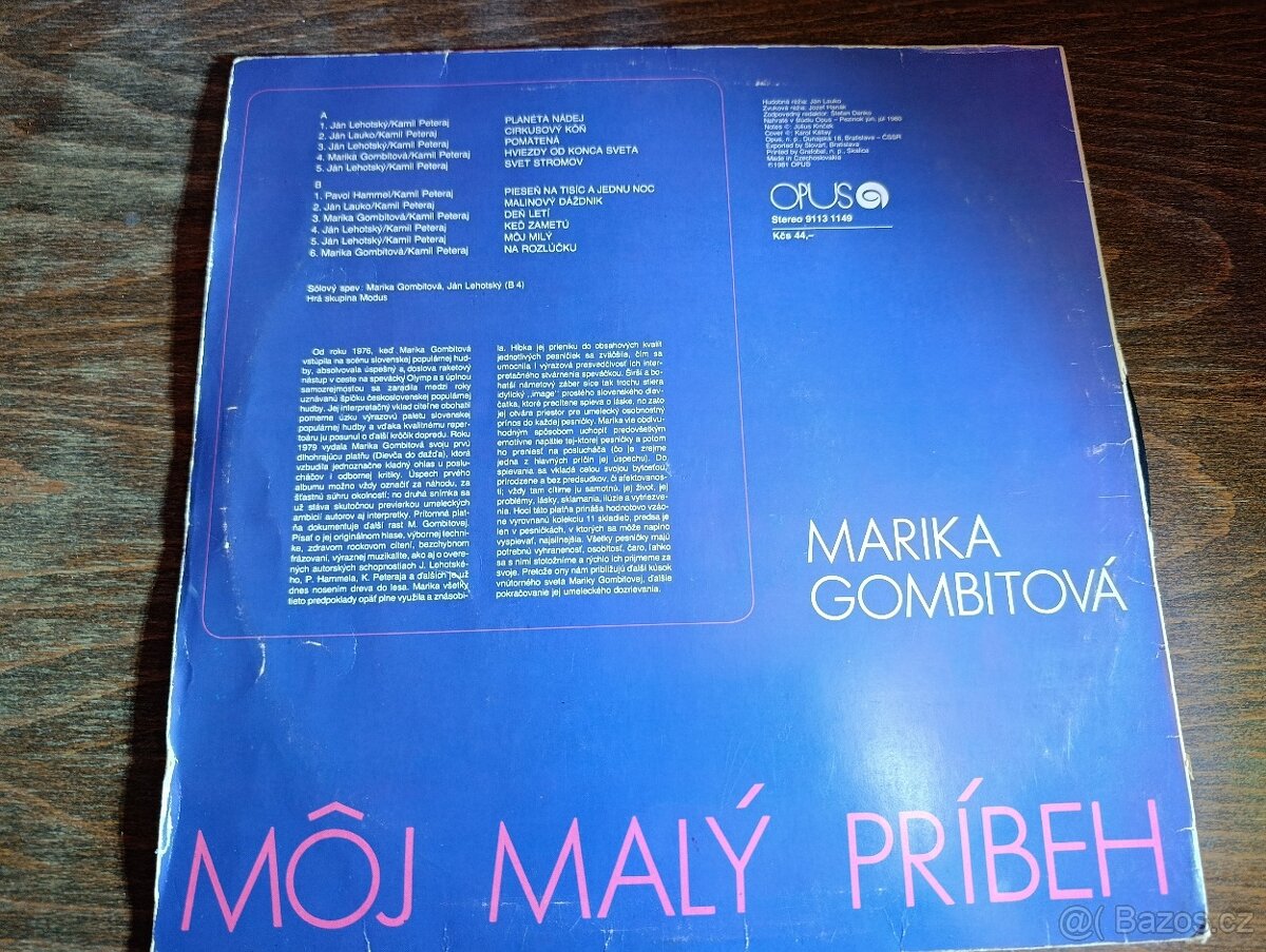 LP Marika Gombitová Moj malý príbeh - 2