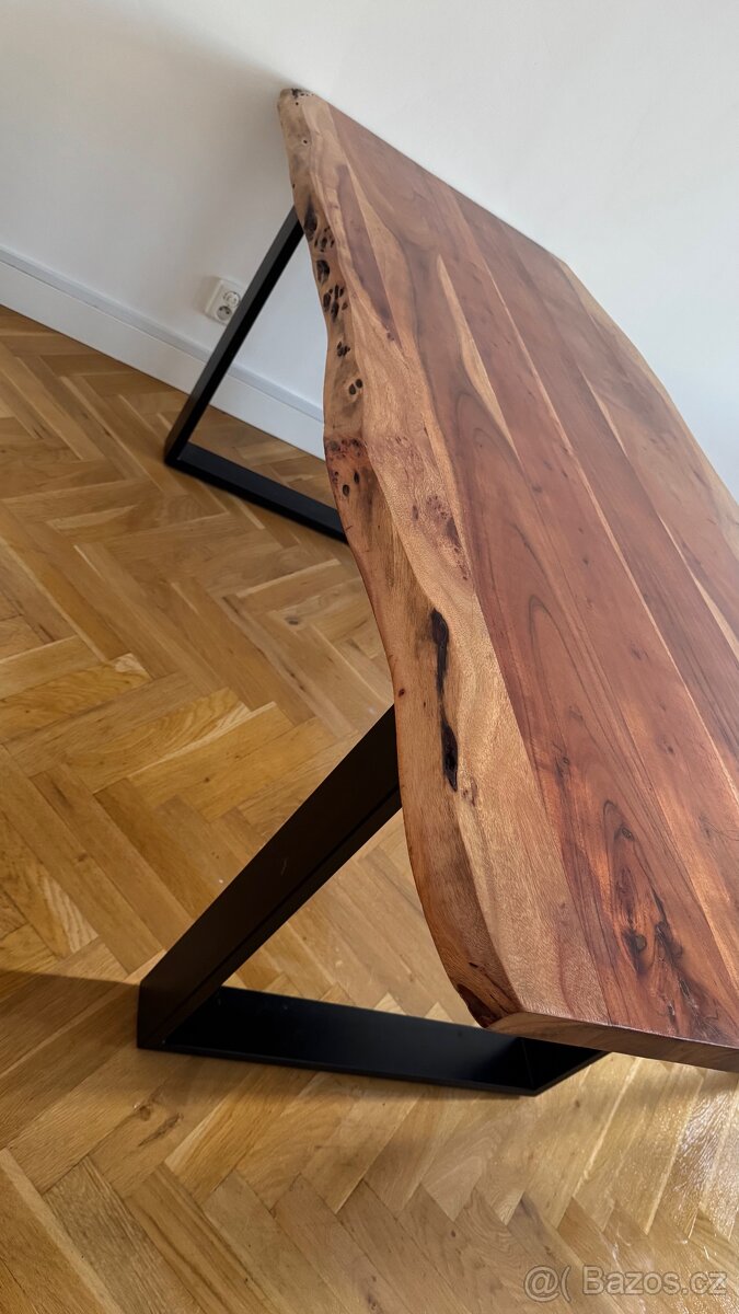 Jídelní stůl masiv akácie 200x80 cm - 2
