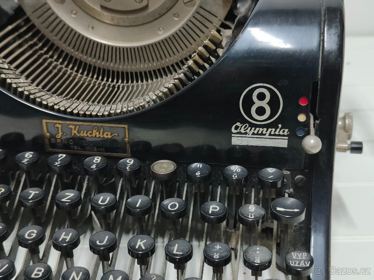 Starožitný psací stroj Olympia 8 - 2