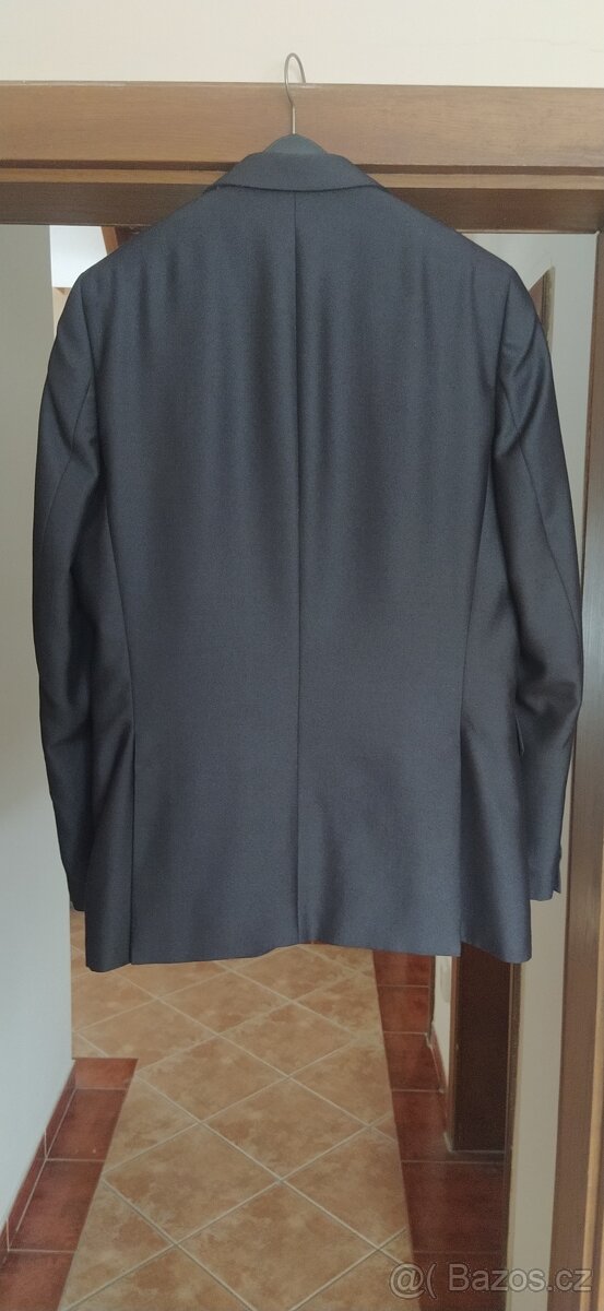 Pánský oblek černošedý - 2