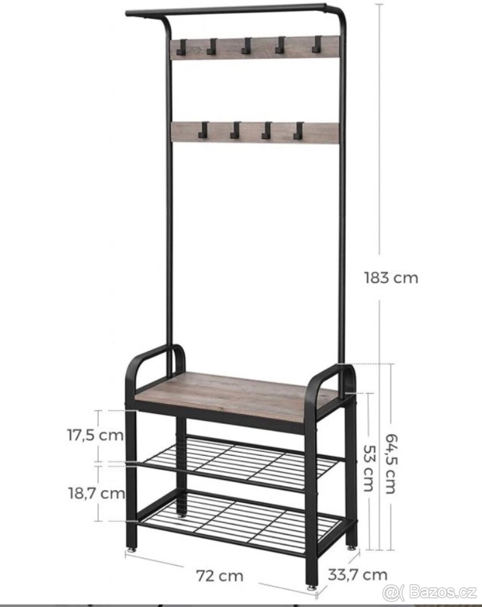 Věšák s botníkem - 2