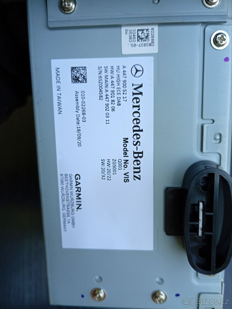 Mercedes-Benz Multimediální jednotka (Vito 2021) - 2