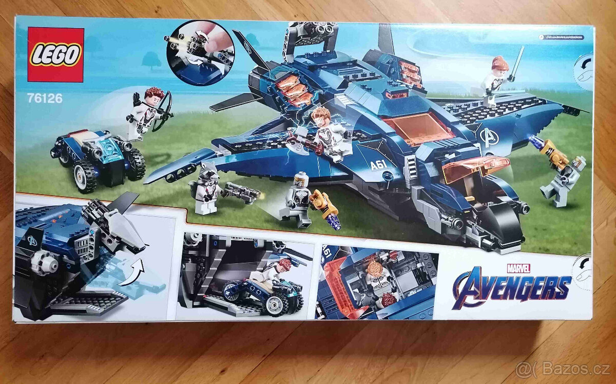 LEGO Super Heroes 76126 Parádní tryskáč Avengerů - 2