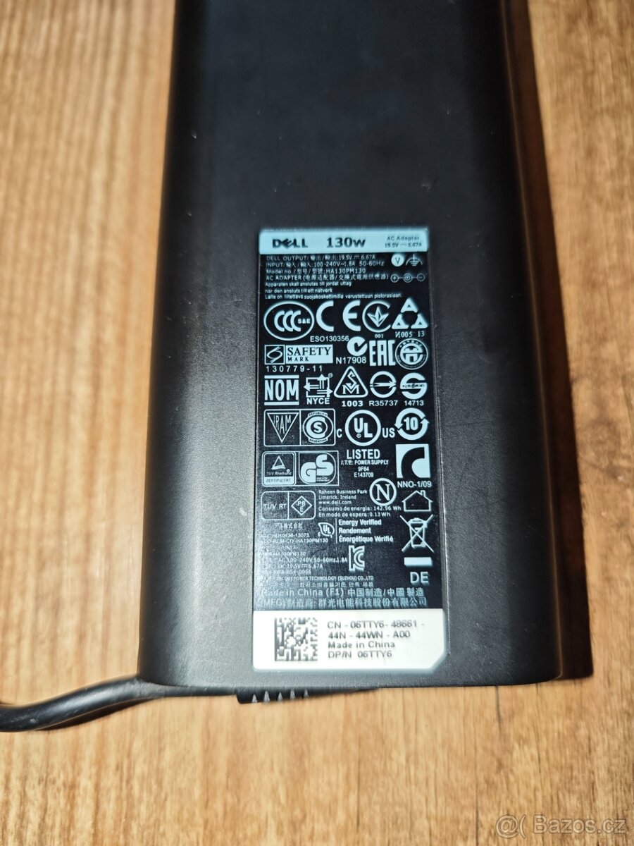 Nabíječka adaptér Dell 130W tenký kolík 06TTY6 - 2