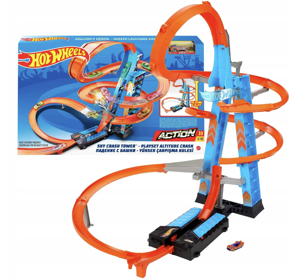 Hot Wheels Věž Sky - padající věž - 2