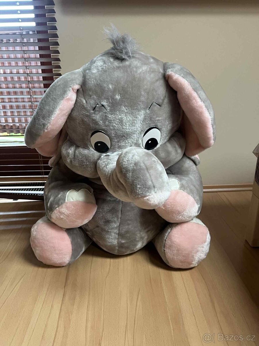 Plyšový slon – velký a heboučký (75 cm) - 2