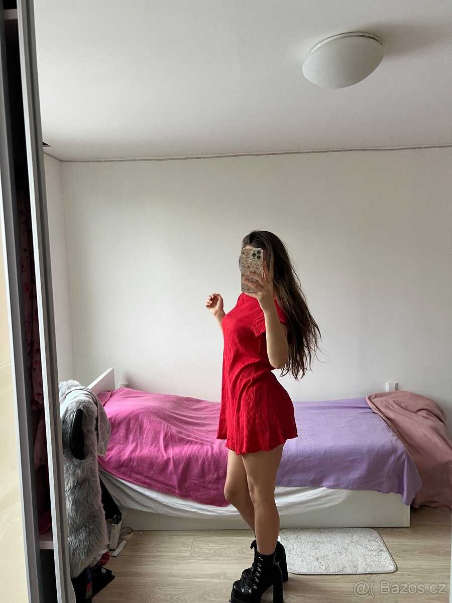 Červené Mini šaty - 2