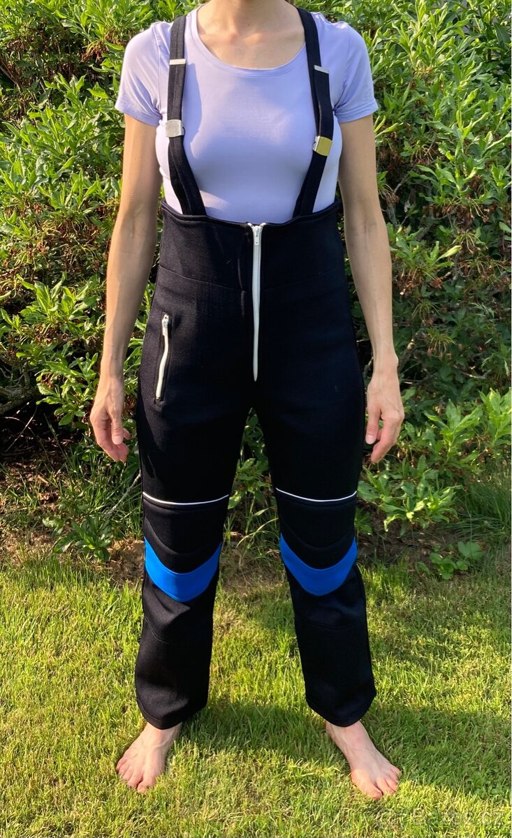 Retro lyžařské kalhoty, panské, vel. M - 2