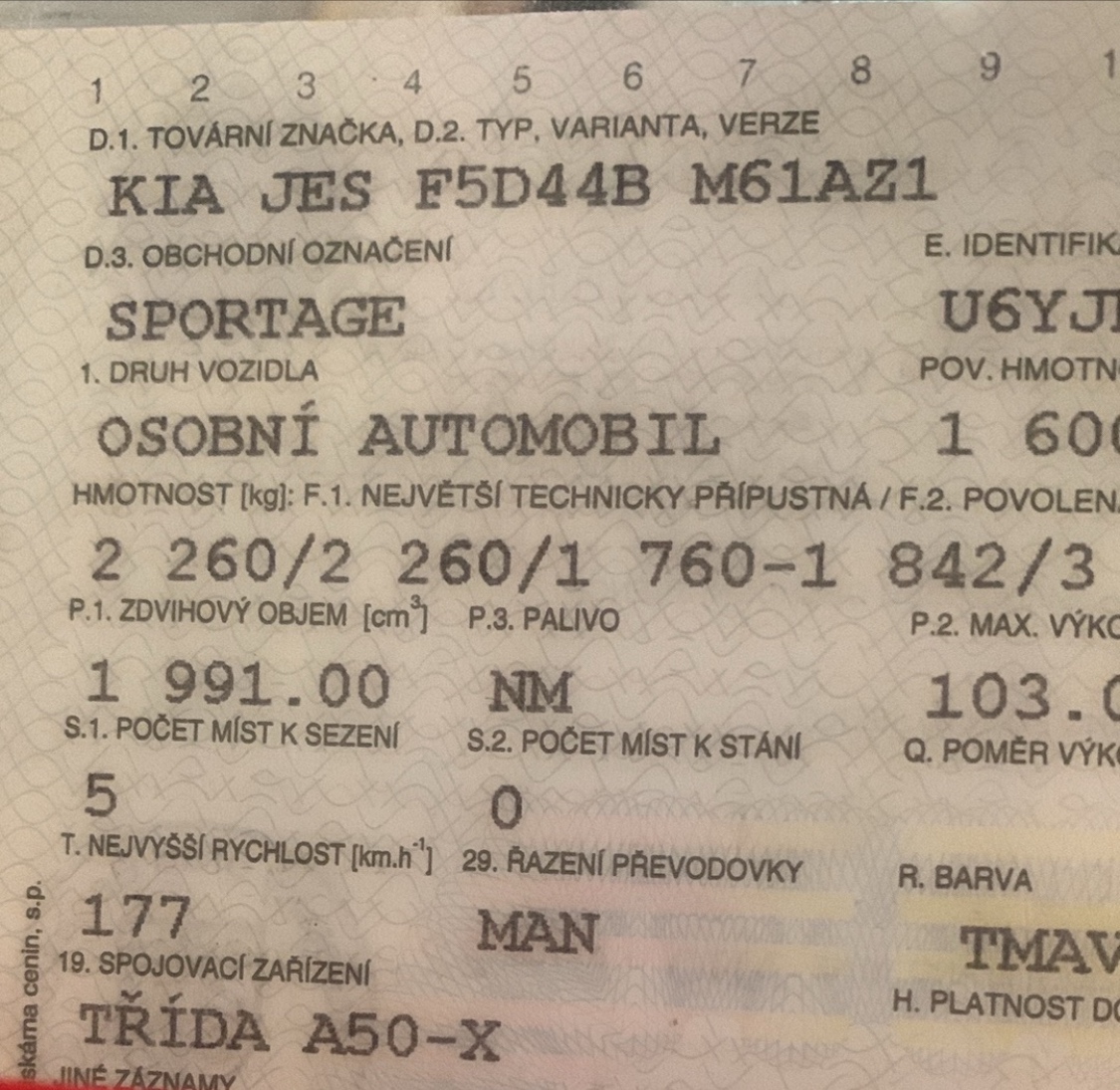 Prodám díly z motoru převodovka a rozvodovka Kia 2.0d 103kw - 2