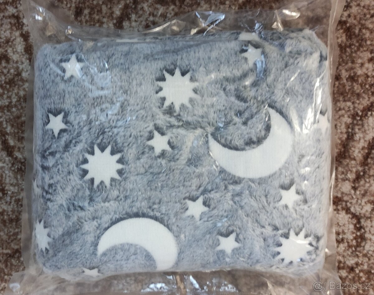 Šedá deka, ve tmě svítí - NOVÁ - 2