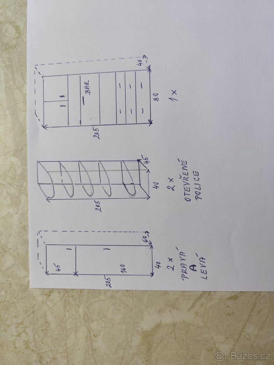 Obývací stěna olše - 2