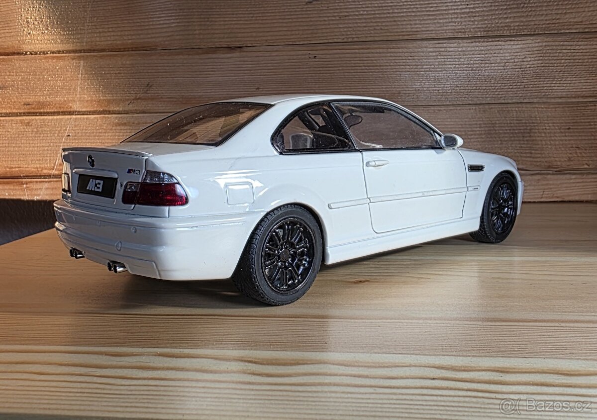 BMW E46 M3 Coupe Alpine White Autoart 1:18 - 2