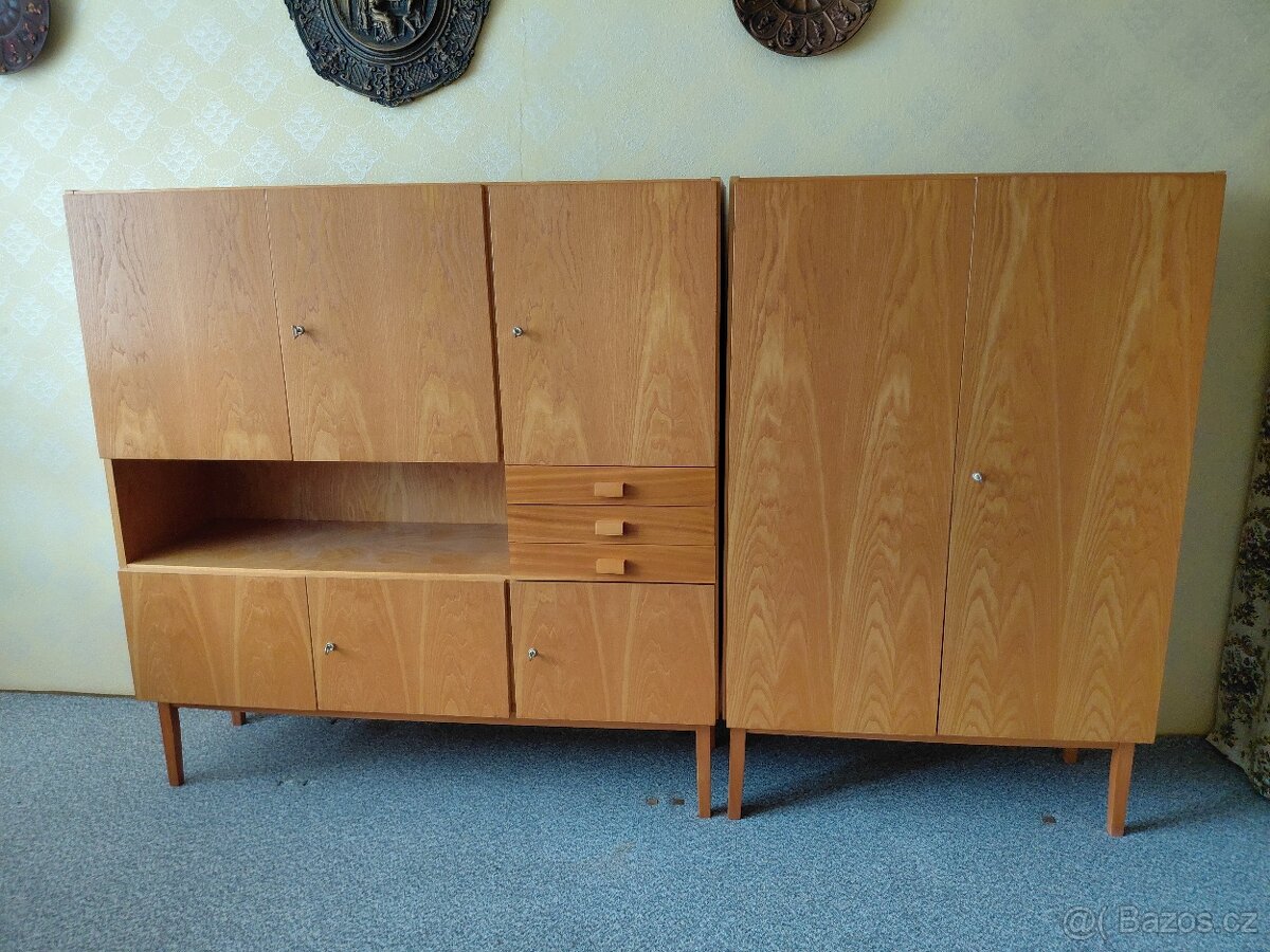 Retro obývací stěna - 2