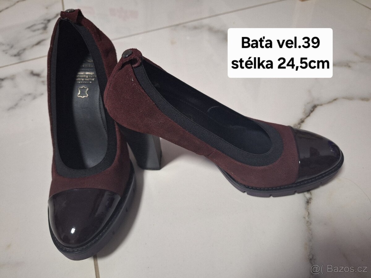 Lodičky Baťa 39 - 2