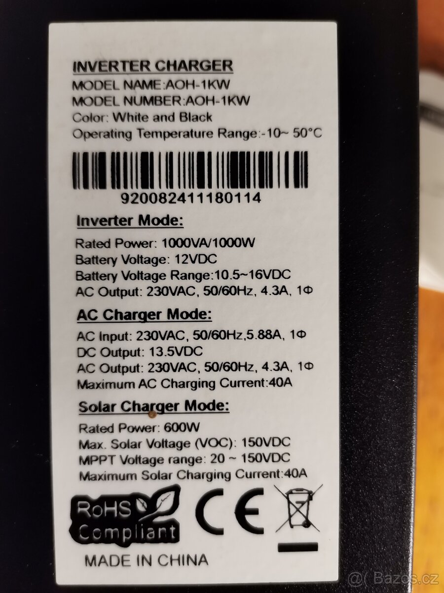 Solární měnič Off Grid Daxtromn AOH-1kw-1,5kw - 2
