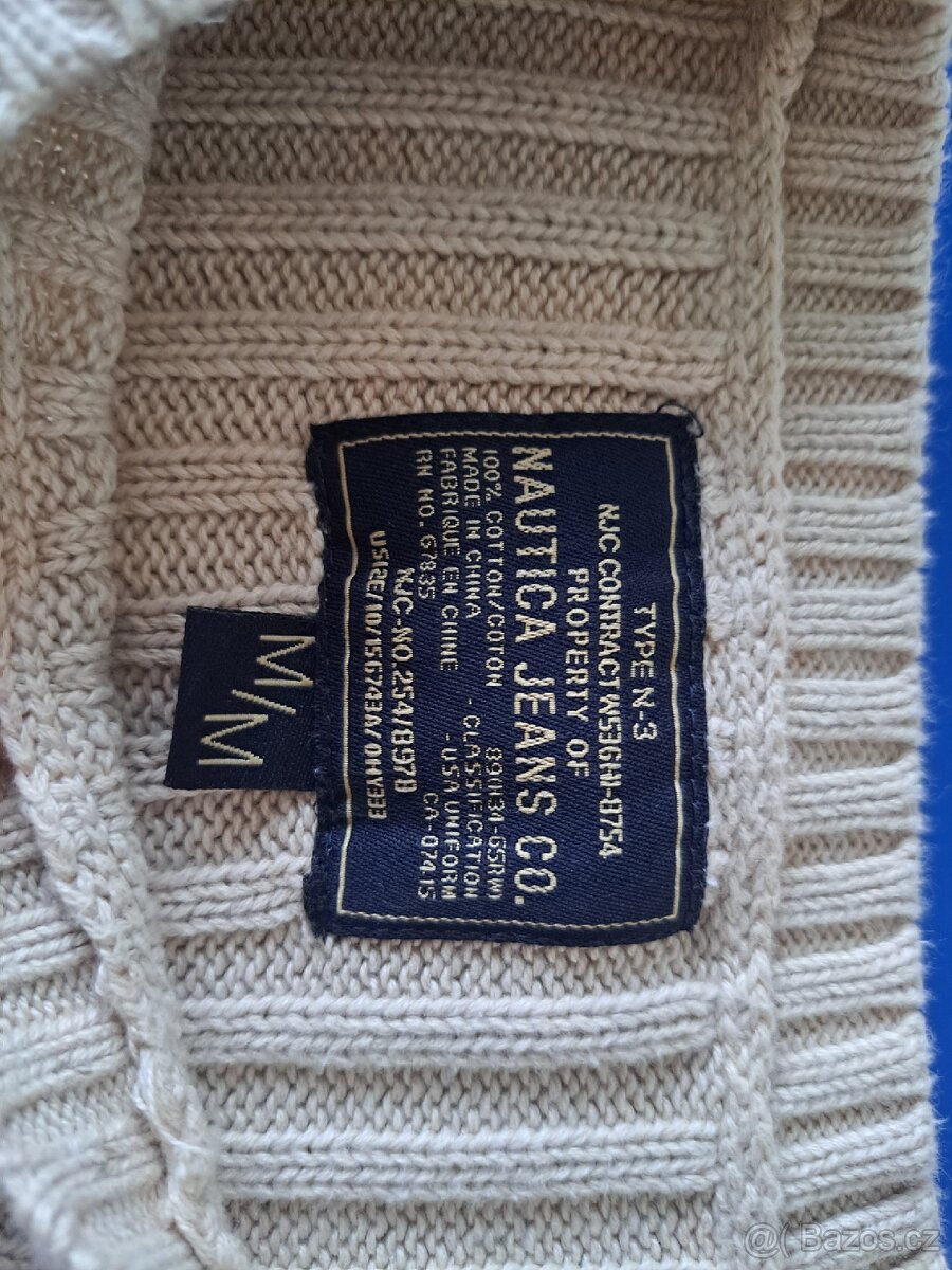 Béžový svetr značky Nautica - 2