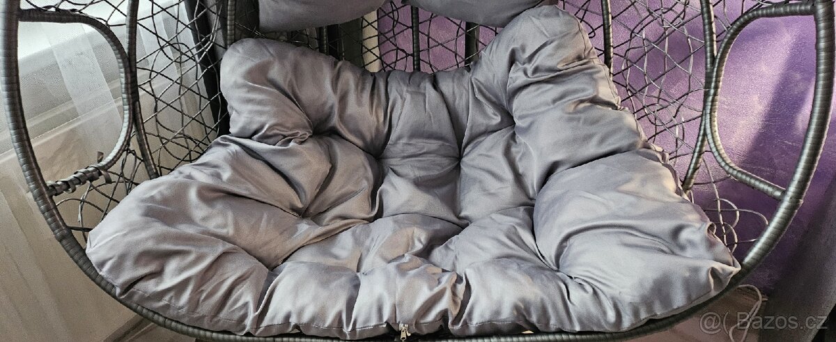 Závěsné křeslo houpací zahradní - 2