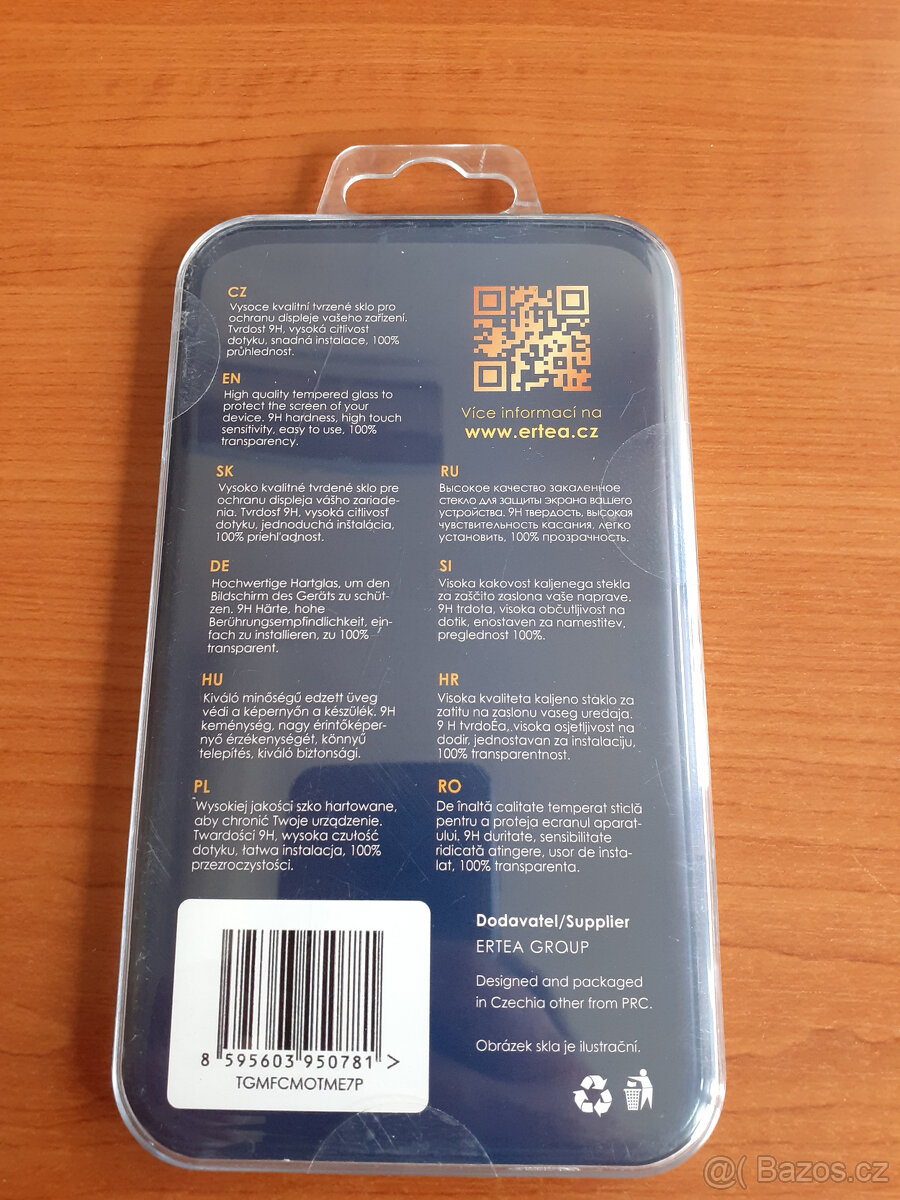 NOVÉ sklo TGM Full Cover na Motorola Moto E7 Power, černá - 2