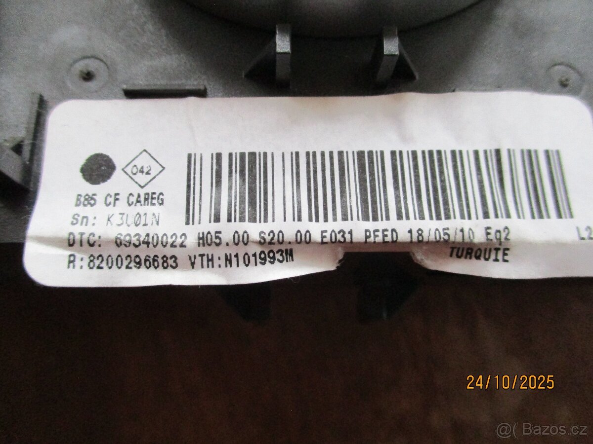 ovladače topení Renault Clio III , rok 2010 - 2