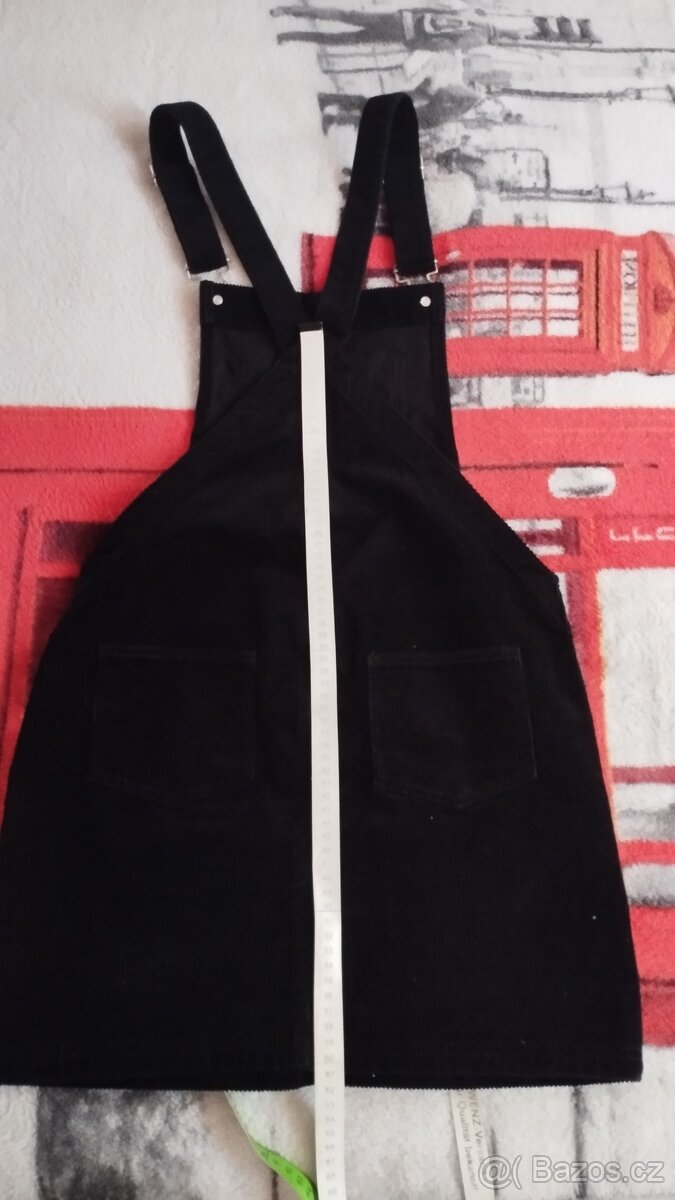 Manšestrová sukně s laclem - 2