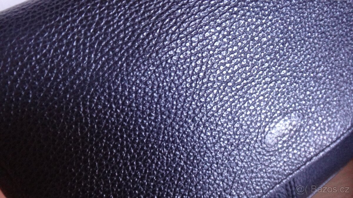 Černá kožená kabelka BORSE IN PELLE - 2