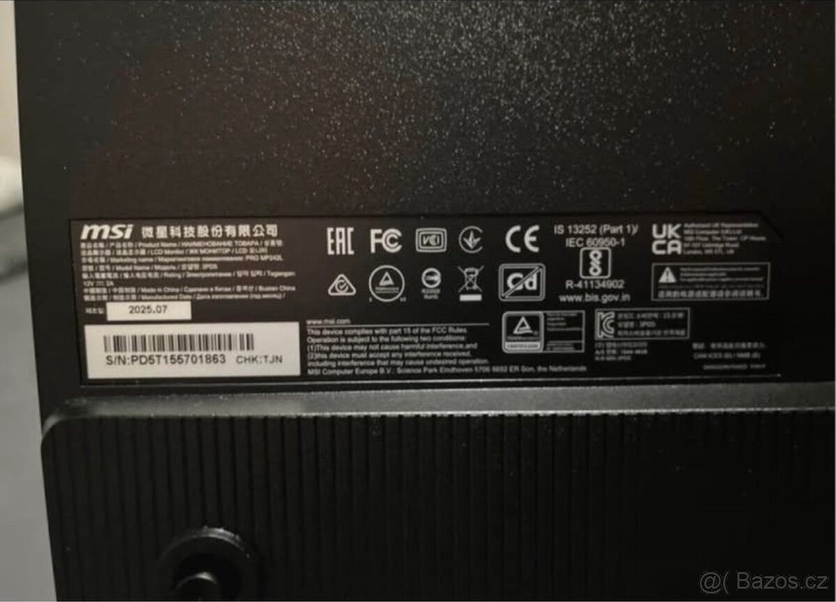 23.8” MSI PRO MP242L - 2