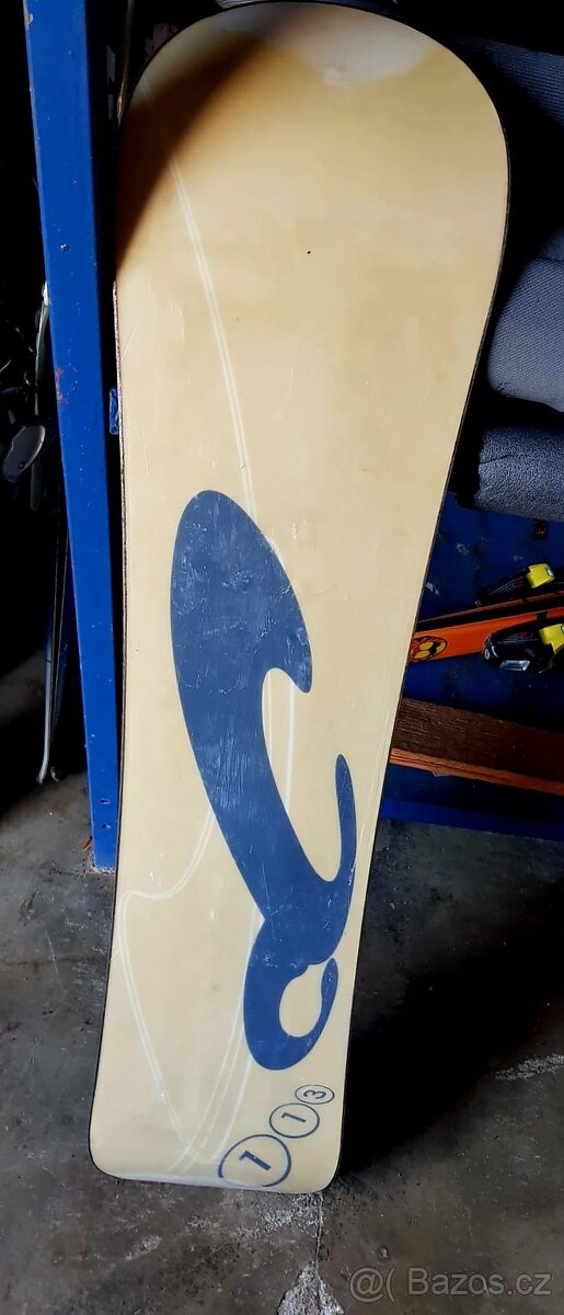 snowboard 113cm s vázáním - 2