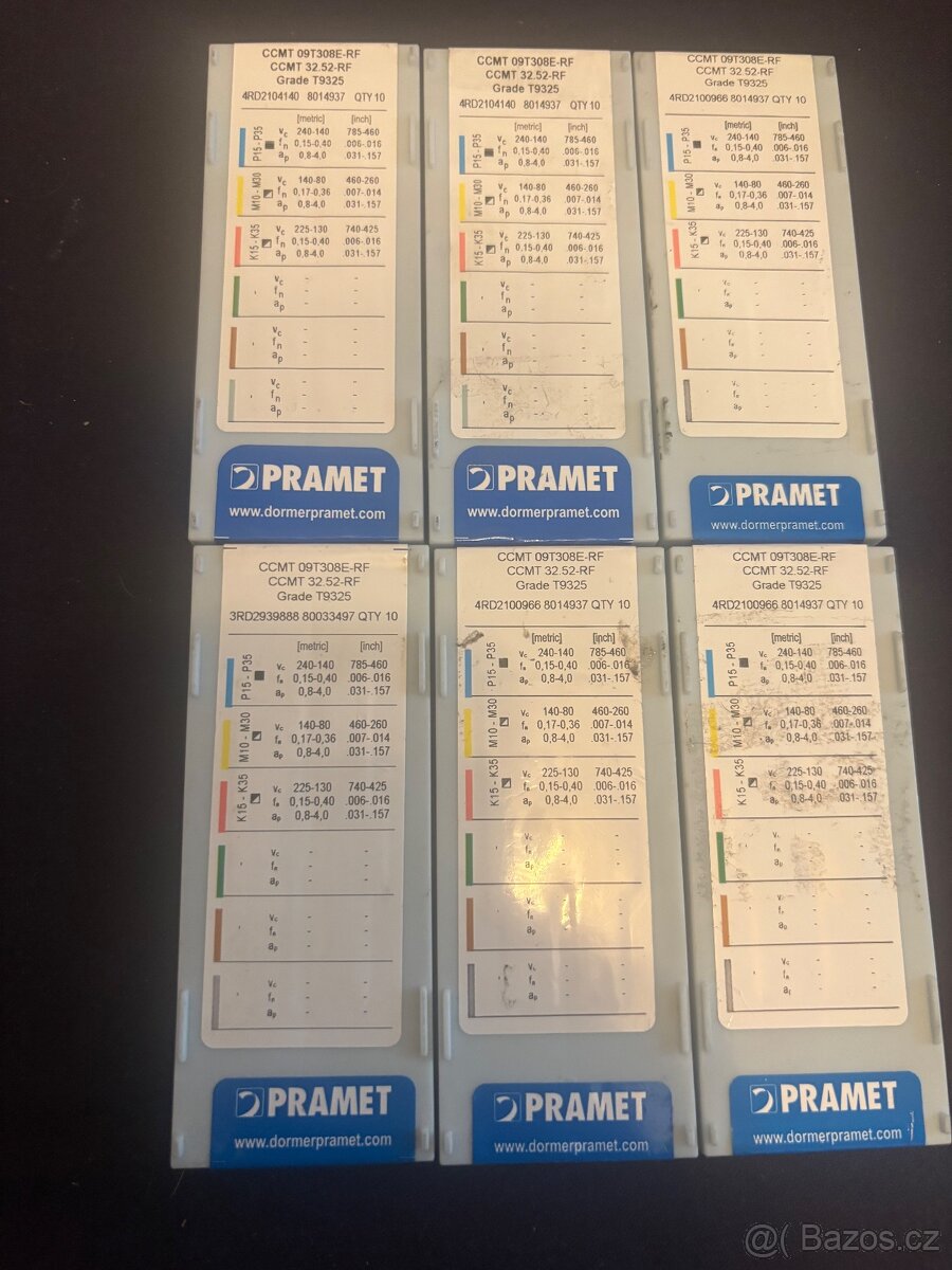 Plátky pramet CCMT 09 - 2
