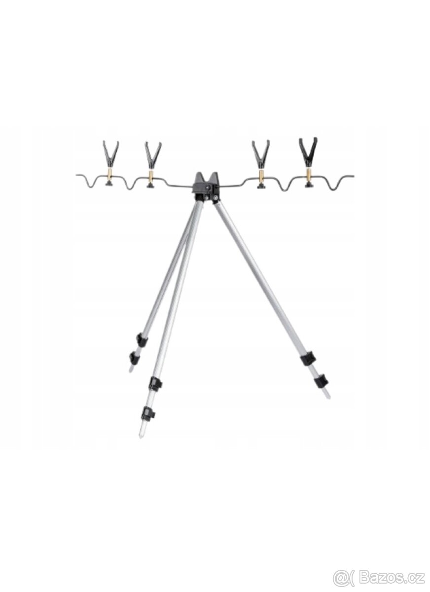 Teleskopicky stojan na pruty Crivit Hlinikový s pouzdrem - 2