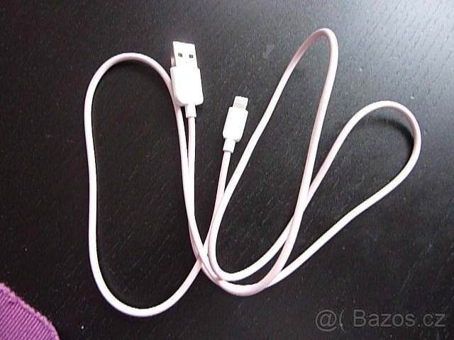 IPhone nabíjecí datový kabel růžový USAMS - 2