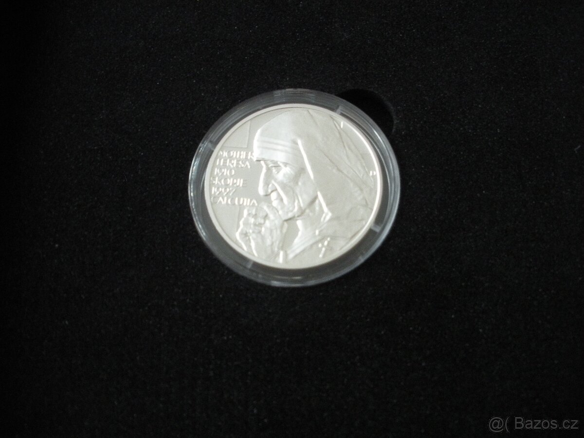 Stříbrná medaile Kult osobnosti - Matka Tereza proof - 2