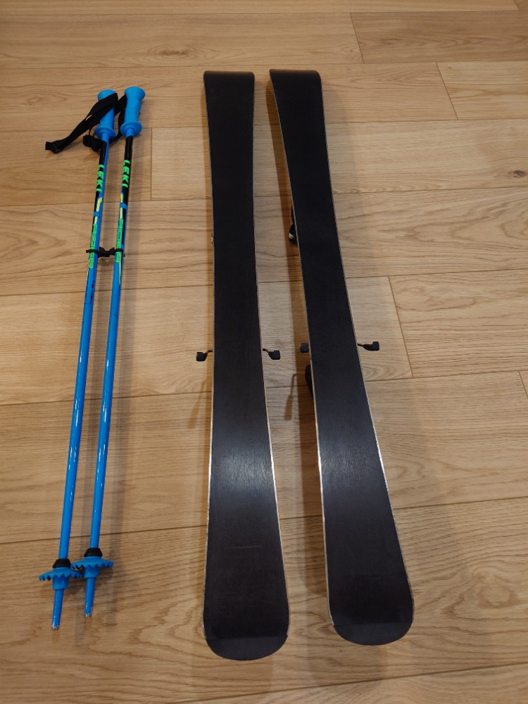 Prodám krásné dětské lyže Elan Ace Jett 110 cm + hůlky Leki - 2