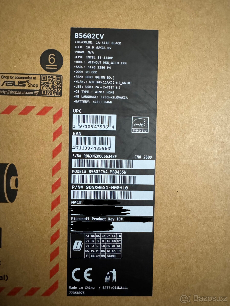 NOVÝ, NEROZBALENÝ ASUS ExpertBook (16", i5, Záruka 202 - 2