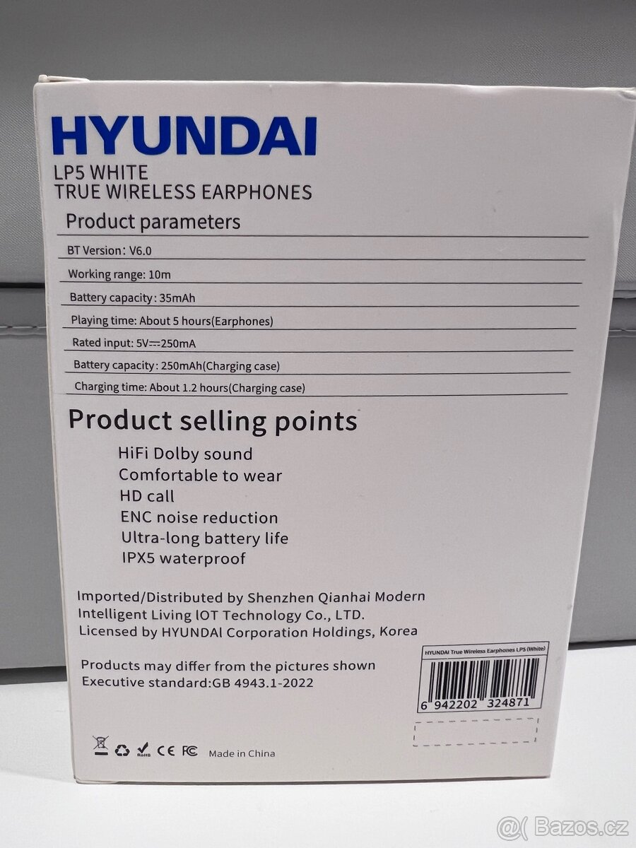 Bezdrátová sluchátka Hyundai - 2