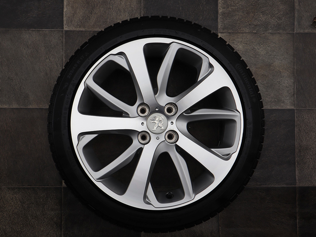 17" Alu kola 4x108 PEUGEOT 208 TÉMĚŘ NOVÉ ZIMNÍ - 2