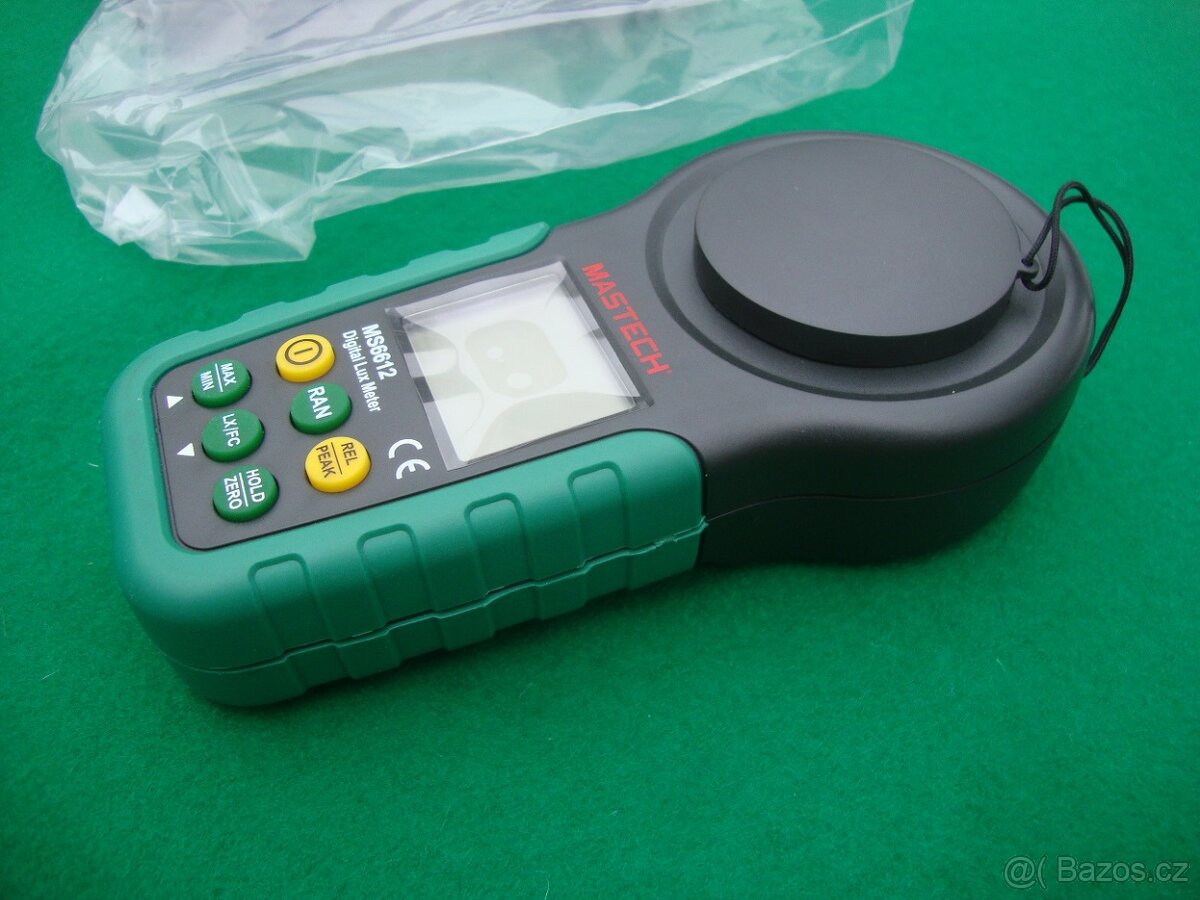 Mastech MS6612 Profesionální Luxmetr 0 - 200 000 Lux nový - 2