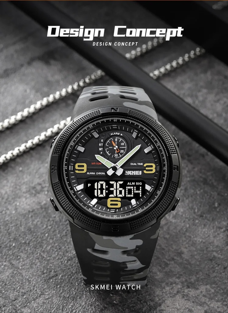 Sportovní hodinky pánské 50 mm - 2